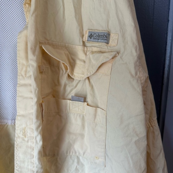Columbia Men's Light Yellow Shirt Jacket - Picture 3 of 9